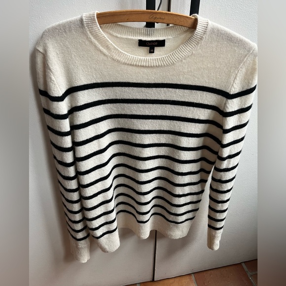 Quince Sweaters - Quince XS Striped Cashmere Sweater
